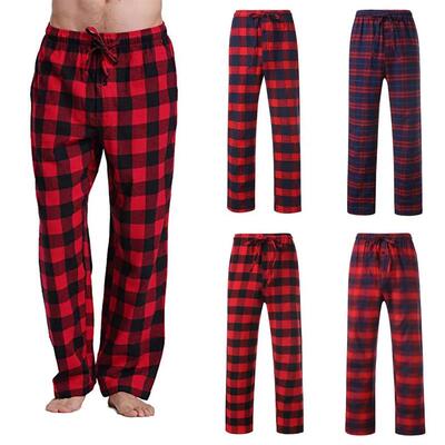 Men Home Wear Straght Casual Business Pants Cotton Super Sof