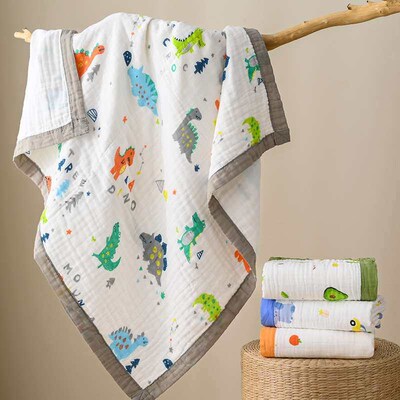 Gauze bath towel 110*110cm baby bath towel cotton high densi