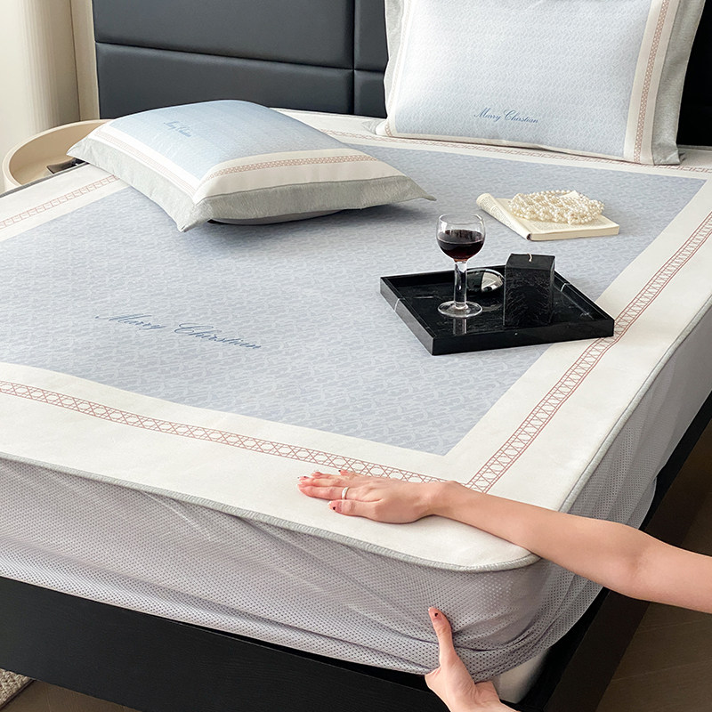 罗兰床笠款00D高端冰丝凉席三件夏季凉感软席子可水洗床垫,床上用品,冰丝席,淘宝优惠券,粉丝福利购,淘宝优惠卷