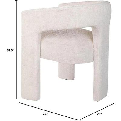 Modern Luxury Jacquard Fabric Upholstered Accent Sculpture D