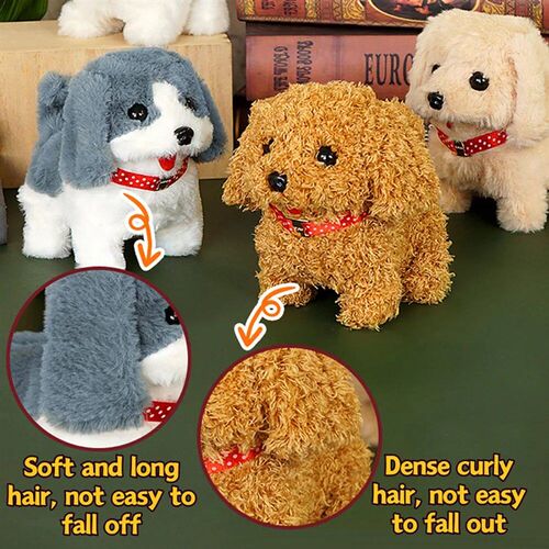 9 Styles Realistic Plush Simulation Smart Dog Children Toy C
