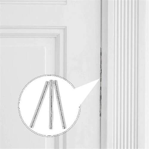 3pcs Hinges Long 200x17mm Nickel 180 Degrees Heavy Duty