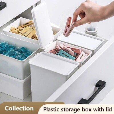 Washing powder storage box, storage box size with lid, class