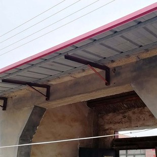 雨棚支架雨罩防雨棚阳光棚彩钢雨棚支架不锈钢雨棚钢梁支架配件