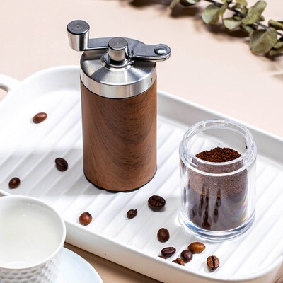 Hand cranked grinder portable coffee machine  bean grinder