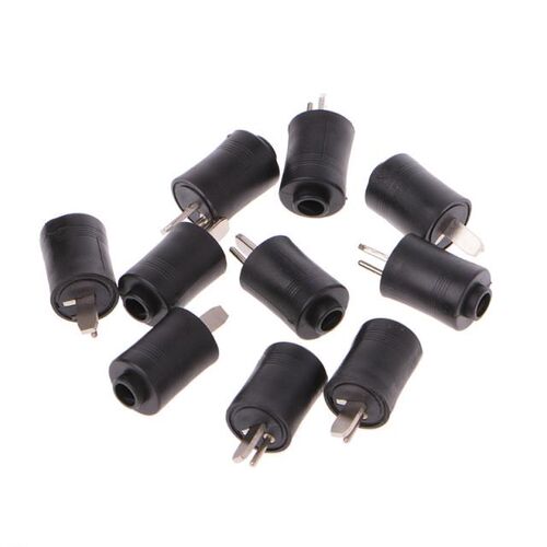 10 Pcs 2 Pin Black DIN Male Speaker Plug 2-Pin Plug Hifi Lo