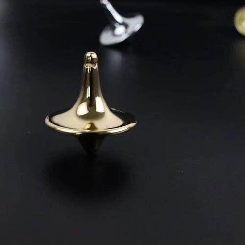 Hot Movie Totem Metal Gyro Silver Hand Spinning Top Fingerti