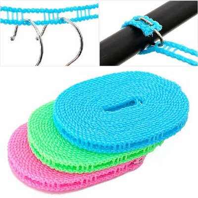 3/5/8/10 Meters Nylon Clotheslines Hanging Rope Drying Cloth