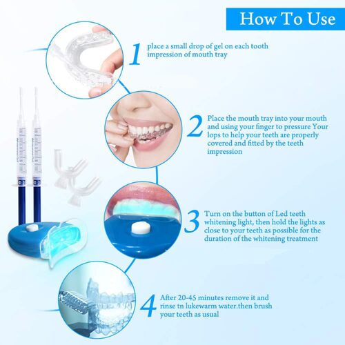 Teeth Whitening Gel Kit Oral Health Dental Bleaching Care