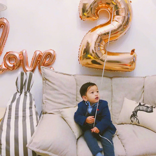 Birthday number balloon party decoration room letter set