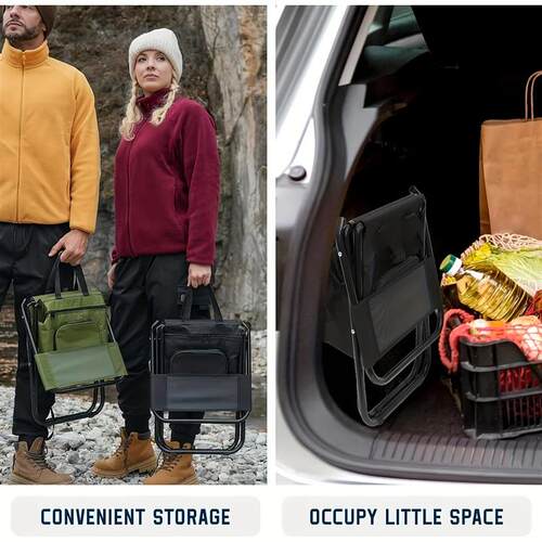 FUNDANGO Small Fishing Chair, Camping RV Trekking Hunting, w