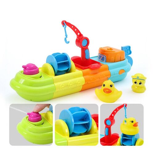 Bathing Assembleable Spray Boat Toys Water Floating Toys For