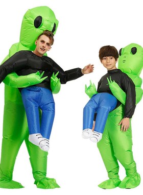 Adult Kids Inflatable Alien Cosplay Costumes Halloween Cos C