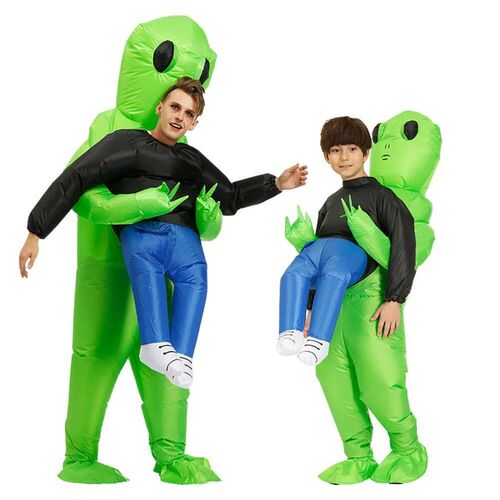 Adult Kids Inflatable Alien Cosplay Costumes Halloween Cos C