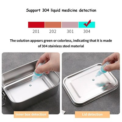 Stainless Steel Square Lunch Box Sealed Insulation Bento Box