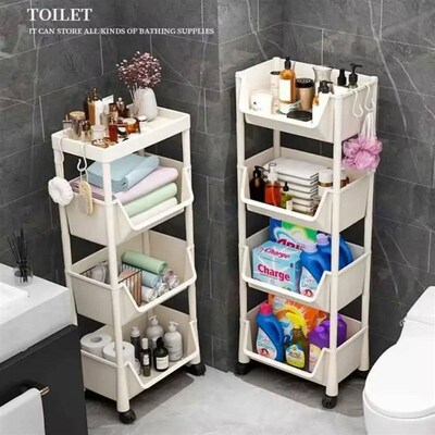 Mobile Storage Rack Trolley Organizer Kitchen Bathroom Multi