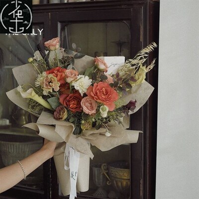 30 Meters Brown Kraft Wrapping Paper Roll For Wedding