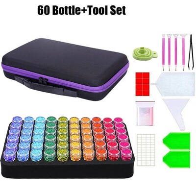 Diamond Painting Storage Boxes, 60/120/30 Slots Bead Storage