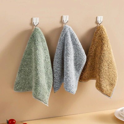 2/4pcs Bamboo Charcoal Fiber Cleaning Cloth Rags Water Absor