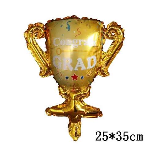 10pcs Mini Good Luck Graduate Foil Balloons Graduation Cerem