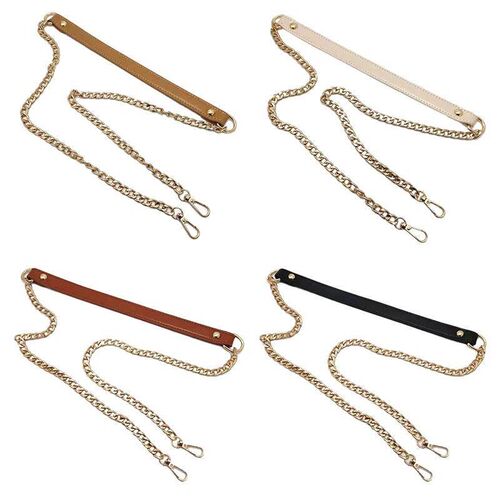 120cm Bag Chain Replacement Metal PU leather Bag Straps for