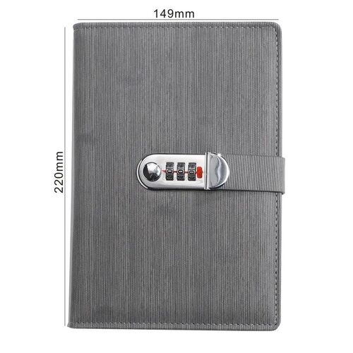 New A5 retro password book with Lock Diary Book Student Note
