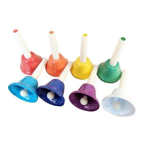 8Pcs Hand Bells Percussion Musical Bells for Classroom