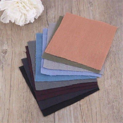50 Pcs Color Fabric Patchwork Diy Accessories Set Cotton