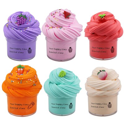 Slime Supplies Fruit Kit Children Toys Stress Anxiety Toy Fo