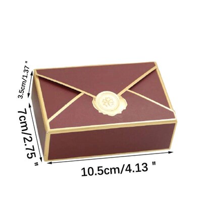 10/20Pcs Envelope Shape Candy Box Chocolate Gift Box Packagi