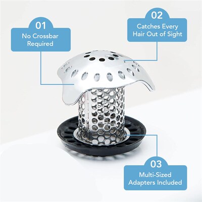 Bath Tub Drain Protector Hair Catcher Strainer Snare