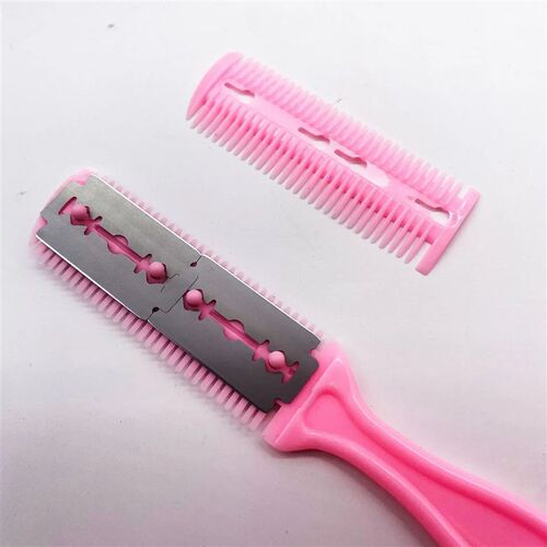 Barber Hair Cutting Comb Thinning Razor Blades Hair Trimmer