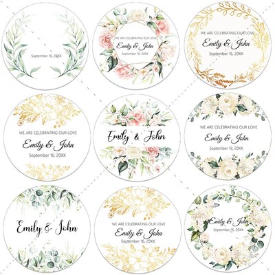Celebrations Labels Personalized Wedding ers Customized Name