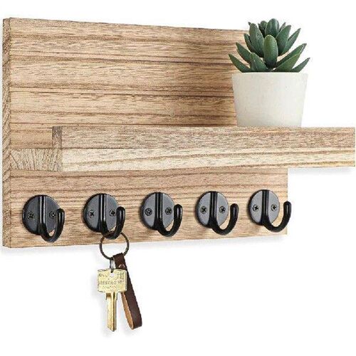 Nordic Style Wooden Key Rack Wall Mounted Creative Storage