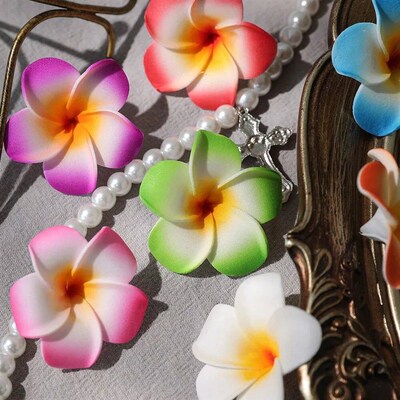 10Pcs Artificial Flower 5cm Hawaii Pe Foam Flower Home Kitch