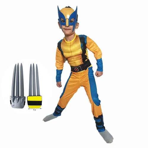 Child Movie Luxury Mask Jumpsuit Wolverine Cosplay Costume H