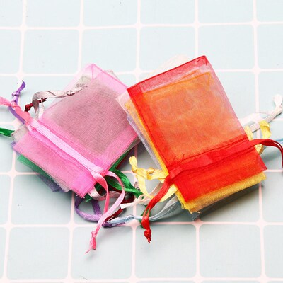 Wholesale 7x9/9x12/10x15/13x18CM Organza Bags Drawable Bags