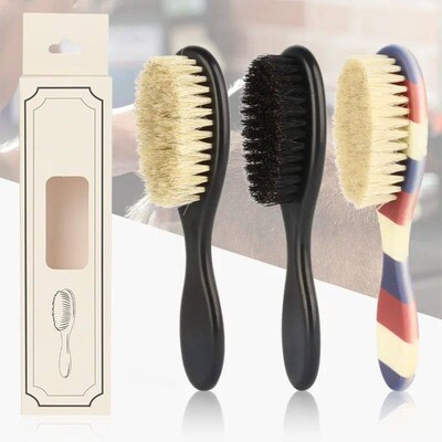 Wild Boar Bristles Material Dual-Purpose Beard Brush Shaving