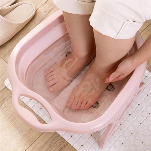 Folding foot soaking bucket household with cover 折叠泡脚桶