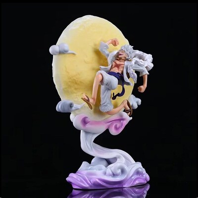 New One Piece Luffy Figure Doll Gear5 emit light gift toy
