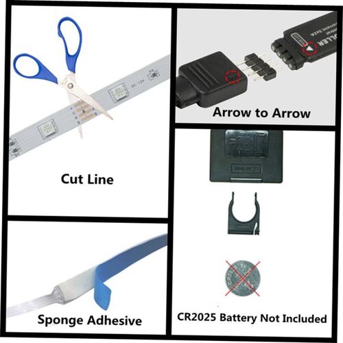 LED Strip Lights for Room Ice Lights TV Backlight Color RGB