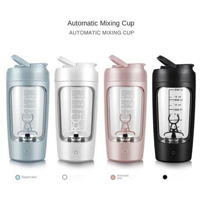 650ml USB Electric Portable Protein Powder Shaker Bottle Whe