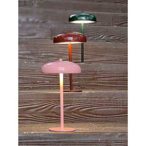 Cmoonfall Rechargeable Nordic Led Bed Side Touch Lamp Coffee