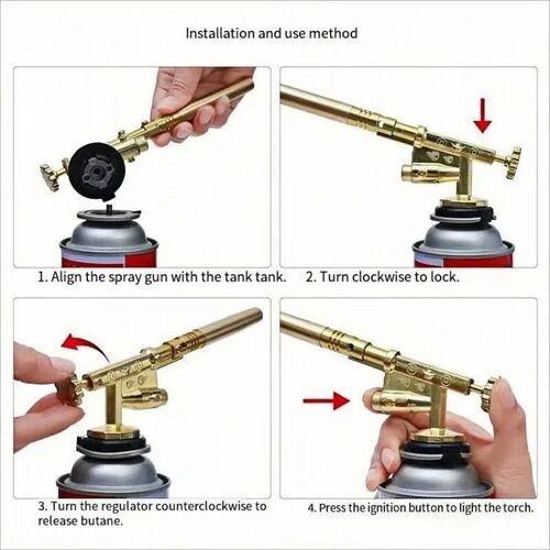 Protable Gas Burner Welding Torch Flame Gas Blowtorch Cookin