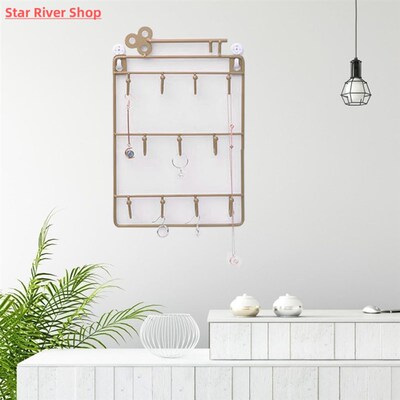 Modern Style Iron Wall Mounted 11 Hangers Hooks Key Holder C