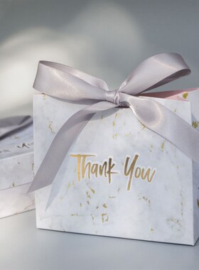 New Creative Mini Grey Marble Gift Bag Box for Party Baby Sh