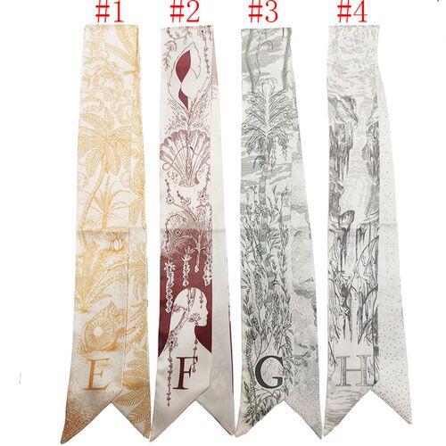 Womens scarves spring, summer and autumn long ribbon decora