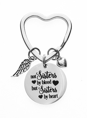 best friends keychain keyring friendship sister jewelry gift