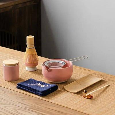 9PCS Japanese Matcha Teaware Set Safe Bamboo Whisk Teaspoon