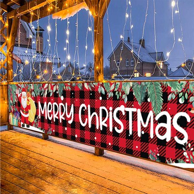 Christmas Outdoor Banner Merry Christmas Decoraton For Home